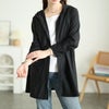 大きいサイズ レディース 接触冷感＆UVカットトッパーカーディガン ブラック