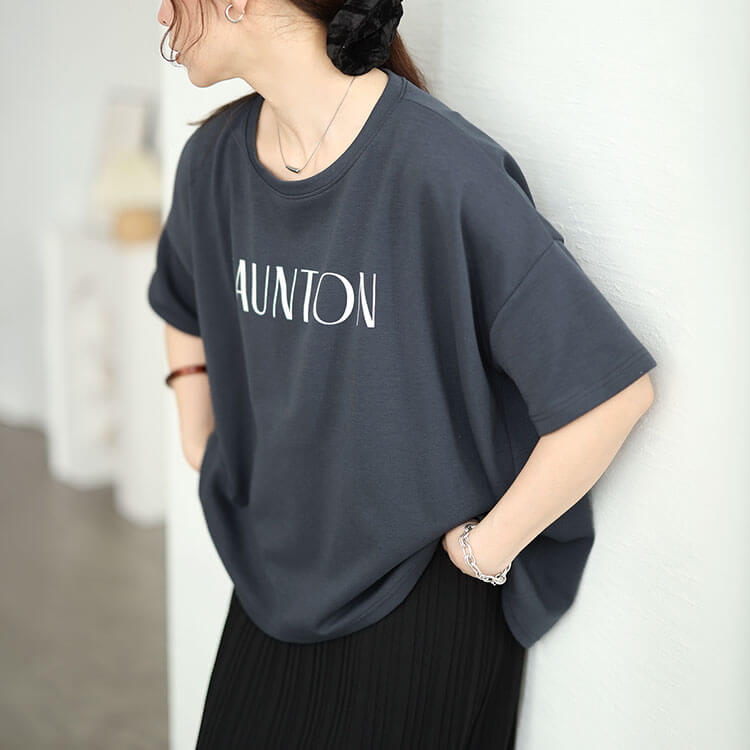 大きいサイズ レディース 接触冷感＆UVカット＆吸水速乾ロゴプリントTシャツ