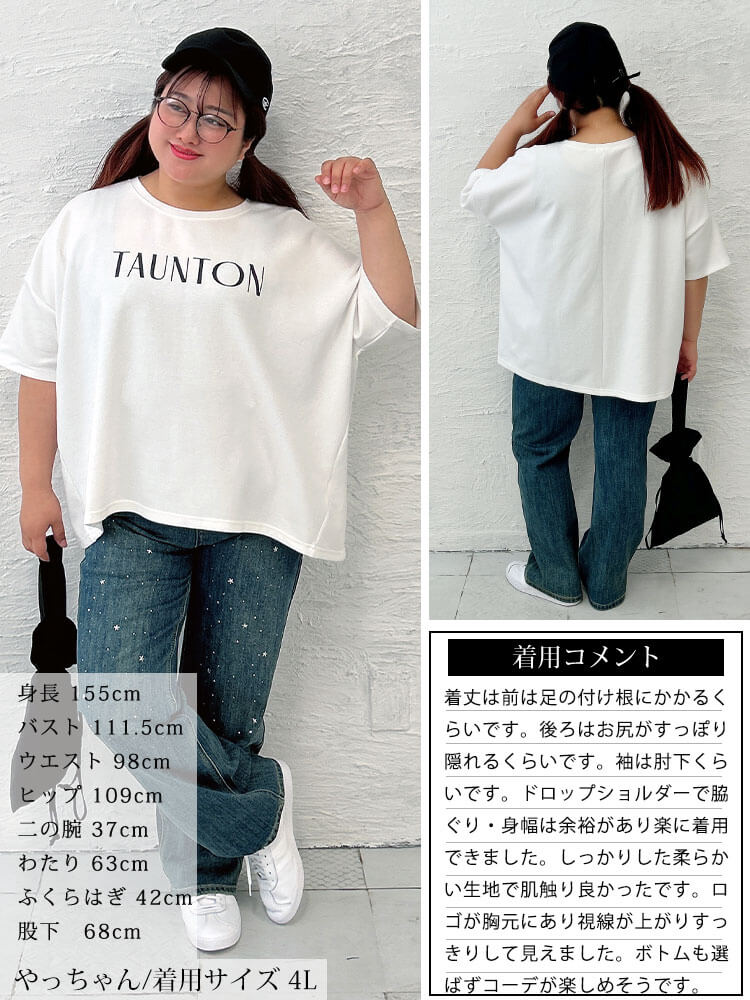 大きいサイズ レディース 接触冷感＆UVカット＆吸水速乾ロゴプリントTシャツ