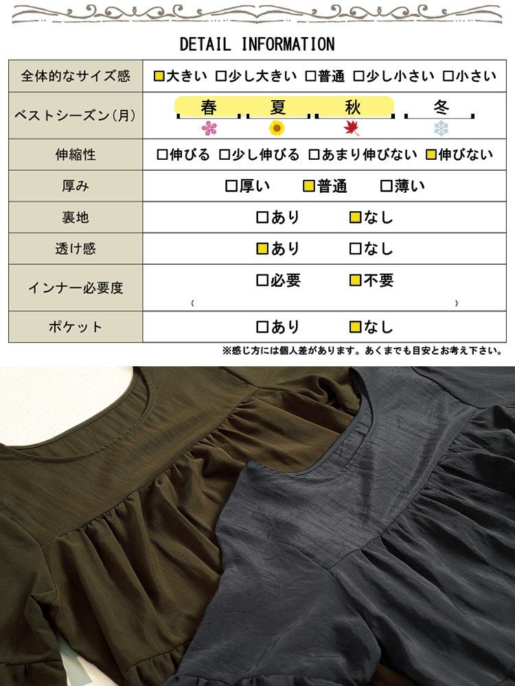 大きいサイズ レディース 接触冷感フレア袖ティアードワンピース