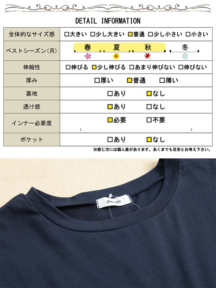 大きいサイズ レディース スカラップレース切り替えチュニック