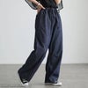 大きいサイズ レディース コットンライトオンスデニムバレルパンツ ワンウォッシュネイビー