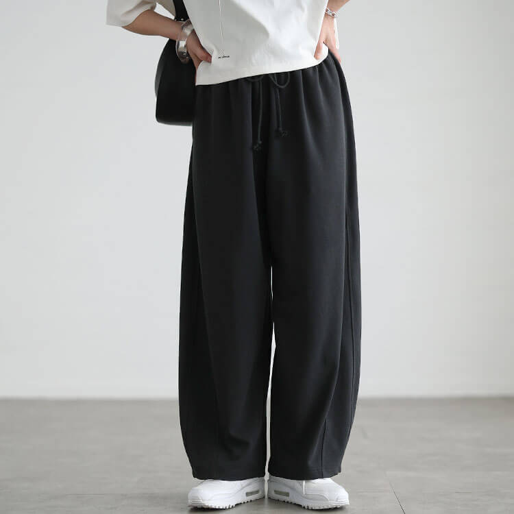 大きいサイズ レディース ストレッチバレルパンツ ブラック