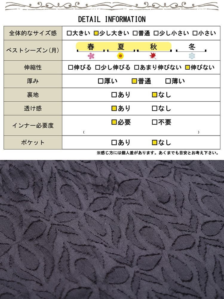 大きいサイズ レディース コットンレースケープ付きワンピース