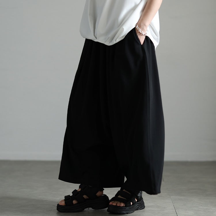 大きいサイズ レディース ワイドサルエルパンツ