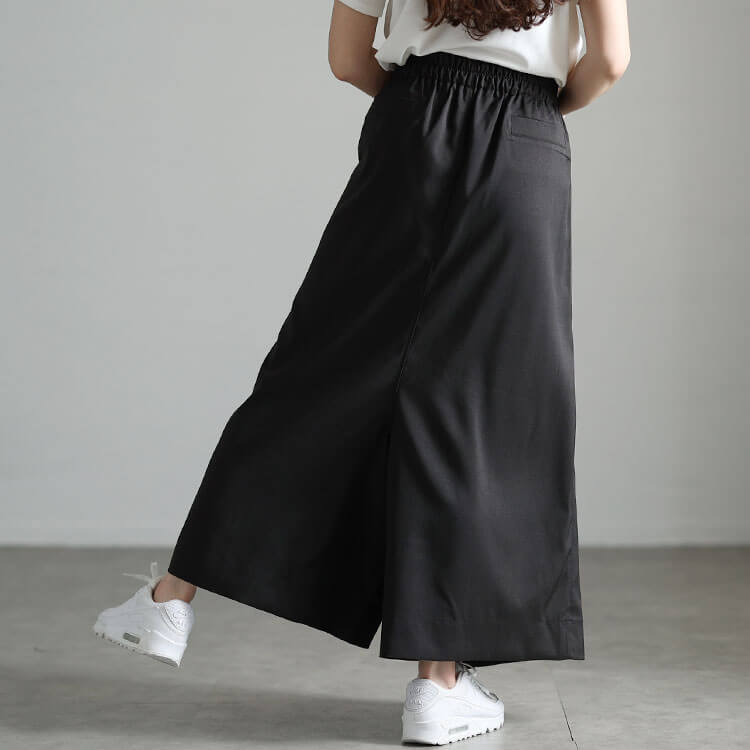 大きいサイズ レディース ラップスカートサルエルパンツ