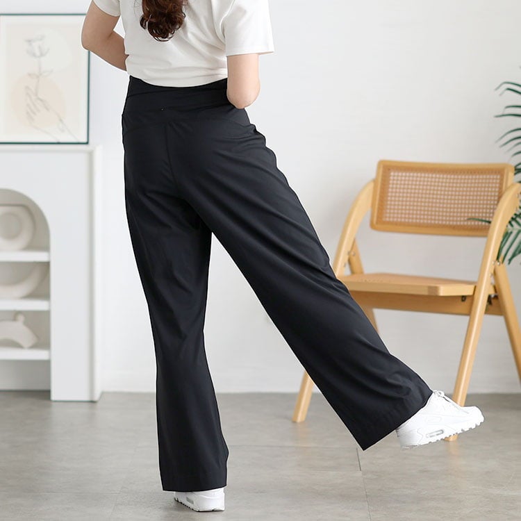 大きいサイズ レディース ワイドレッグヨガパンツ