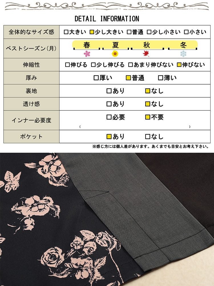 大きいサイズ レディース 配色＆柄切り替えコクーンエプロンワンピース