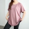 大きいサイズ レディース 吸汗速乾スポーツラグランTシャツ ピンク