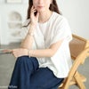 大きいサイズ レディース 接触冷感＆UV対策＆吸汗速乾タックバルーンプルオーバー ホワイト