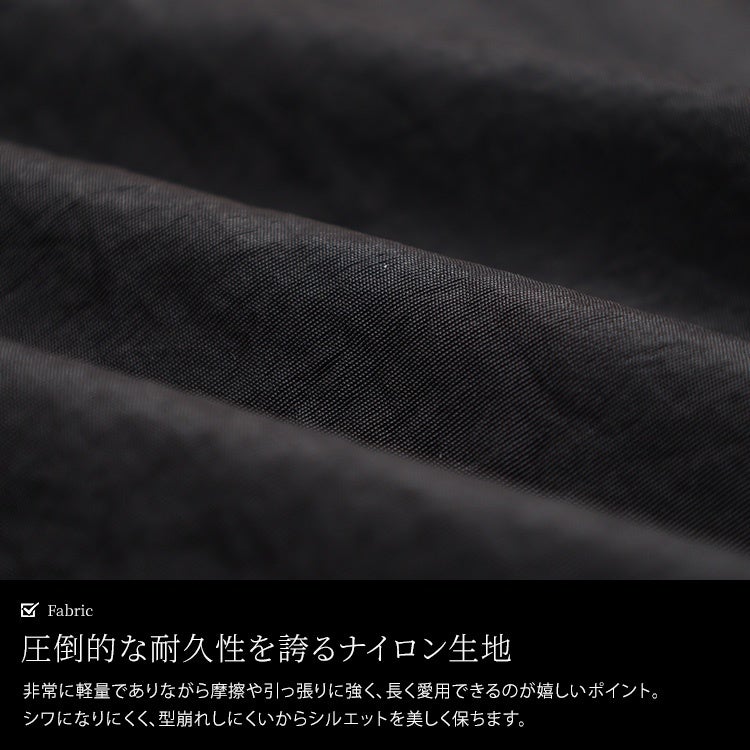 大きいサイズ レディース ビッグポケットナイロンワイドパンツ