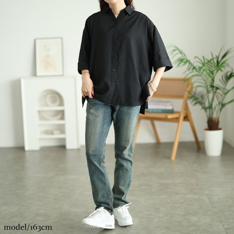 大きいサイズ レディース 接触冷感＆吸汗速乾後ろプリーツ切り替えブラウス