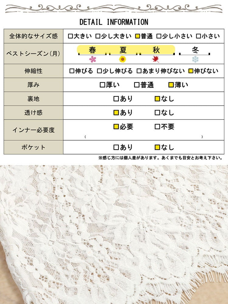 大きいサイズ レディース Vネック総レースノースリーブトップス