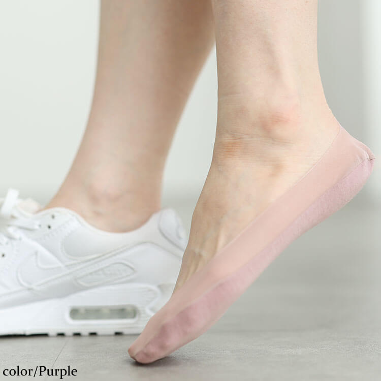 大きいサイズ レディース メッシュ切り替えフットカバーソックス
