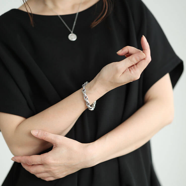 大きいサイズ レディース チェーンブレスレット