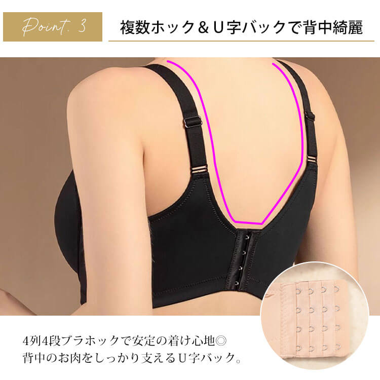 大きいサイズ レディース クロスデザインソフトワイヤーブラジャー