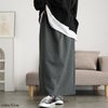 大きいサイズ レディース バックスリットナロースカート グレー