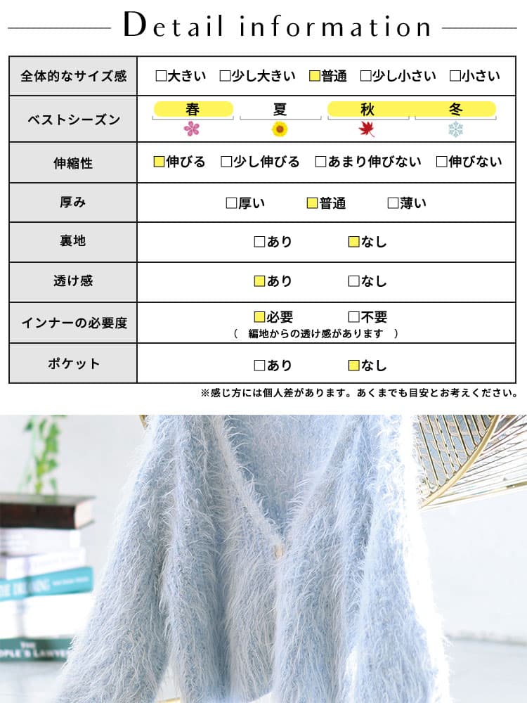 大きいサイズ レディース フェザーニットカーディガン