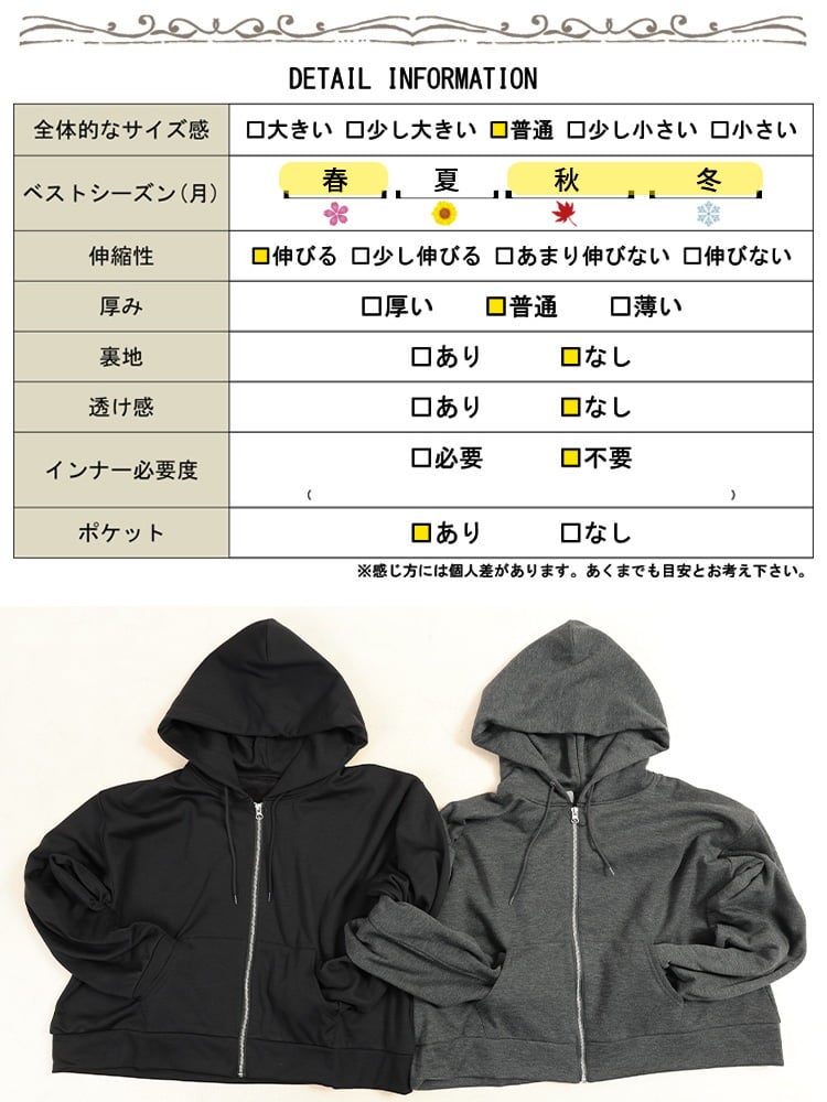 大きいサイズ レディース 裏シャギーショートフルジップパーカー