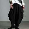 大きいサイズ レディース カーゴボンタンバルーンパンツ ブラック